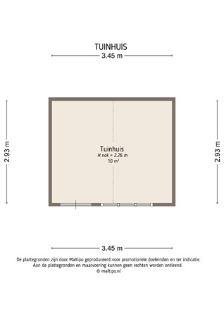 Floorplan - Kerkweg 23, 4245 TP Leerbroek